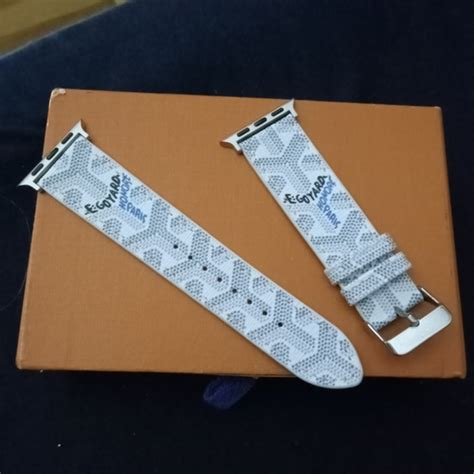 goyard apple watch band white|designer brand apple watch bands.